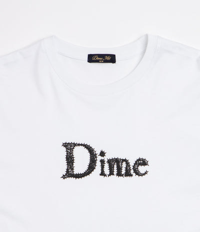 Dime Classic Spiked T-Shirt - White
