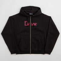 Dime Classic Veins Full Zip Hoodie - Black thumbnail