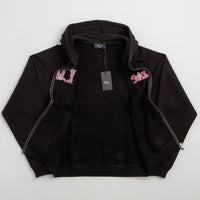 Dime Classic Veins Full Zip Hoodie - Black thumbnail