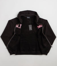 Dime Classic Veins Full Zip Hoodie - Black | flatspot