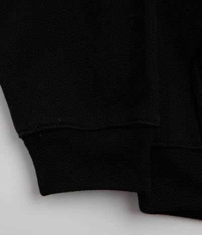 Dime Classic Veins Full Zip Hoodie - Black