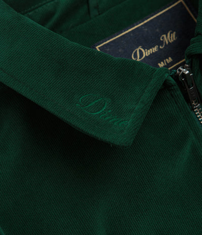 Dime Cord Zip Jacket in Emerald