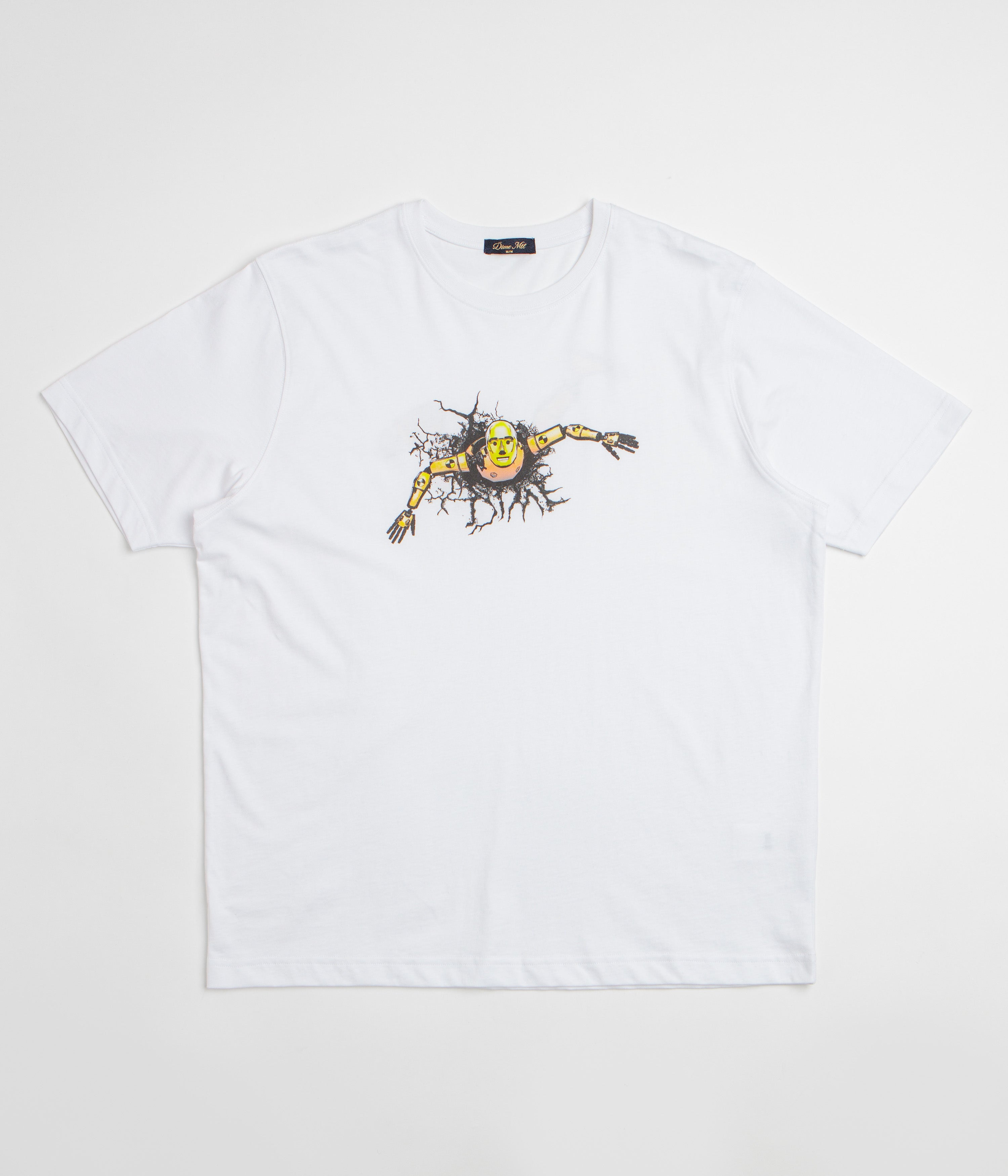 Dime Crashed T-Shirt - White
