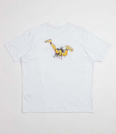 Dime Crashed T-Shirt - White