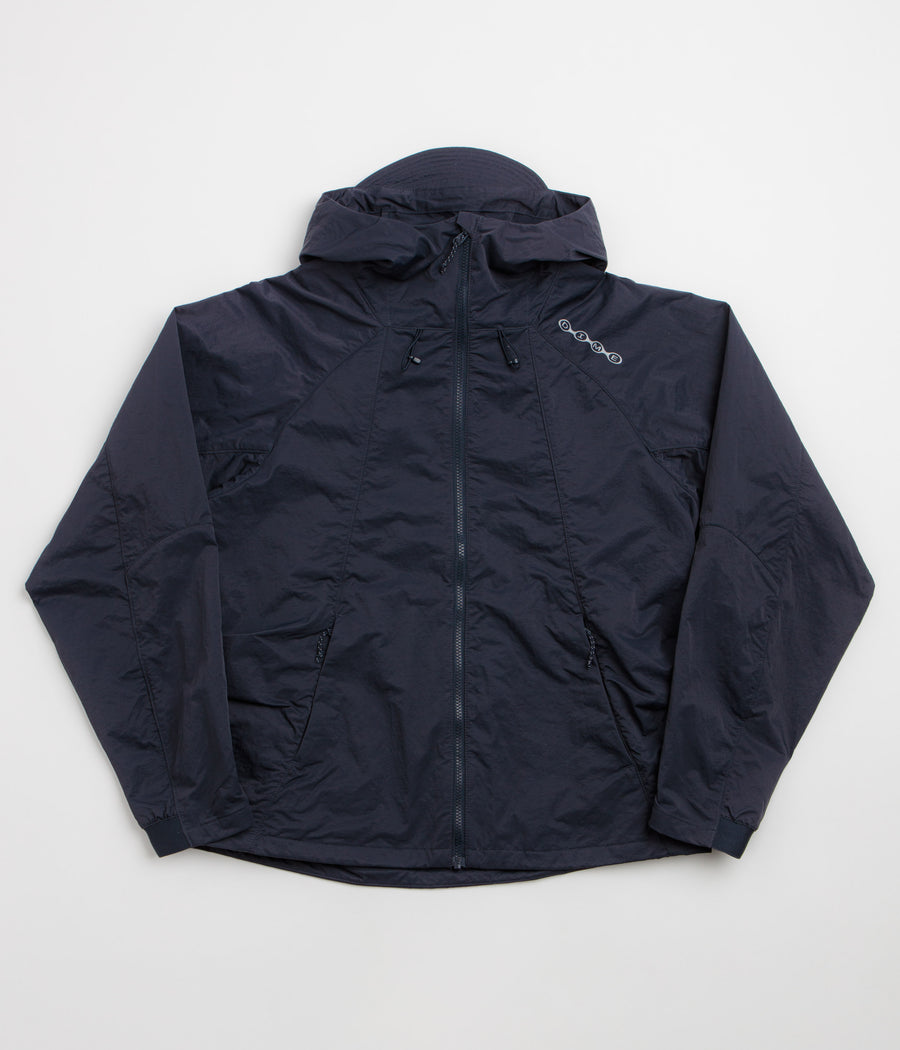 Dime Crinkled Tech Windbreaker Jacket - Dark Navy