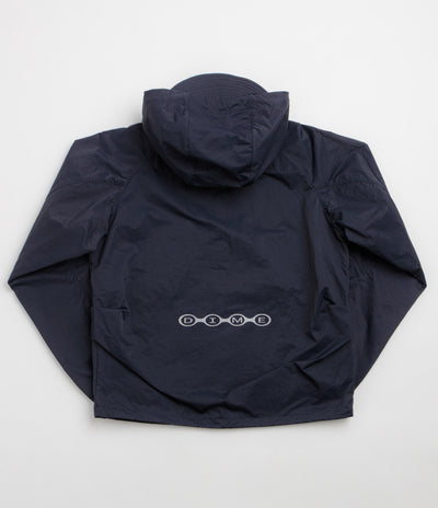 Dime Crinkled Tech Windbreaker Jacket - Dark Navy