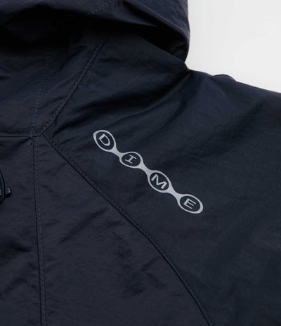 Dime Crinkled Tech Windbreaker Jacket - Dark Navy