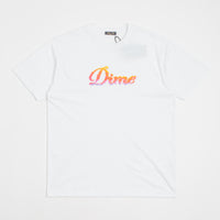 Dime Cursive Cloud T-Shirt in White thumbnail