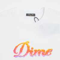 Dime Cursive Cloud T-Shirt in White thumbnail