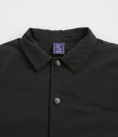 Dime Cursive Coach Jacket in Black