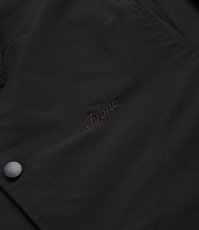Dime Cursive Coach Jacket in Black