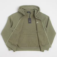 Dime Cursive Full Zip Hoodie in Army Green thumbnail