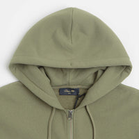 Dime Cursive Full Zip Hoodie in Army Green thumbnail