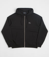 Dime Cursive Full Zip Hoodie in Black