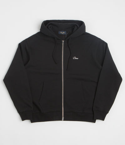 Dime Cursive Full Zip Hoodie in Black