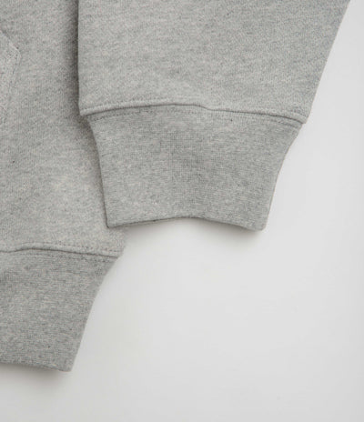 Dime Cursive Hoodie in Heather Grey and Pink