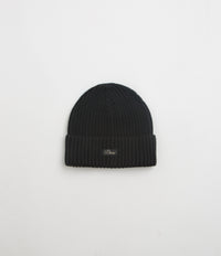 Dime Cursive Rib Beanie in Black