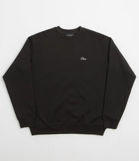 Dime Cursive Small Logo Crewneck Sweatshirt in Black