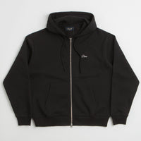 Dime Cursive Small Logo Full Zip Hoodie in Black thumbnail