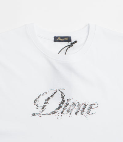 Dime Cursive Smashed T-Shirt in White