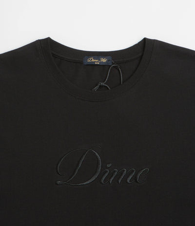 Dime Cursive T-Shirt in Black