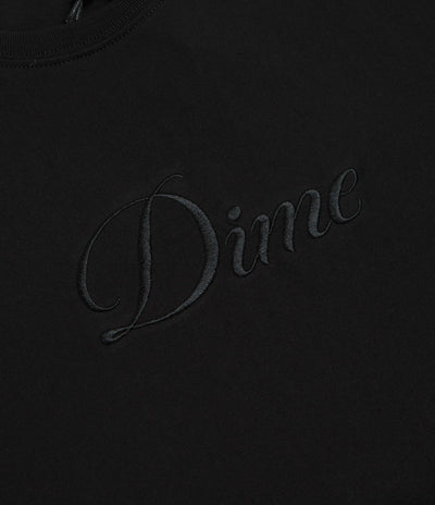 Dime Cursive T-Shirt in Black