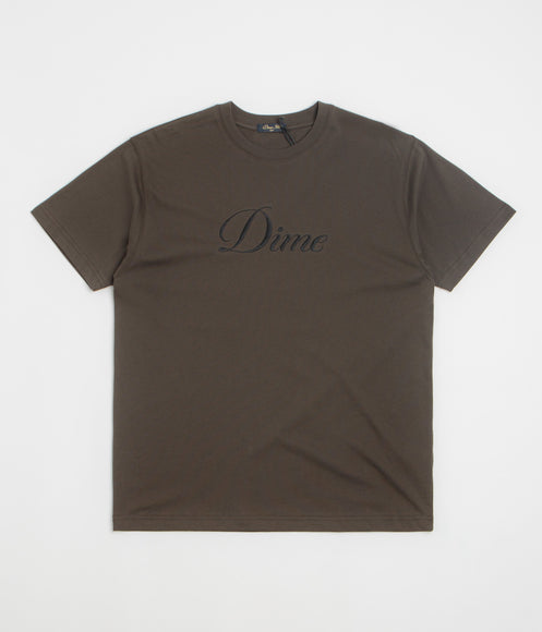 Dime Cursive T-Shirt - Vintage Black