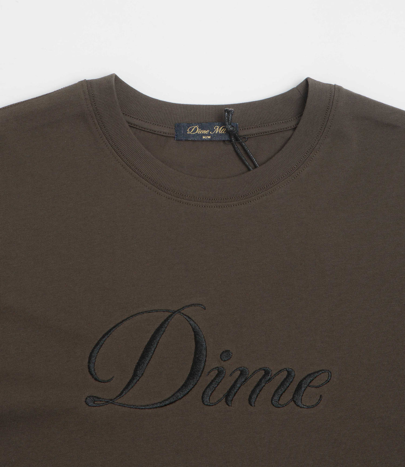 Dime Cursive T-Shirt - Vintage Black | flatspot
