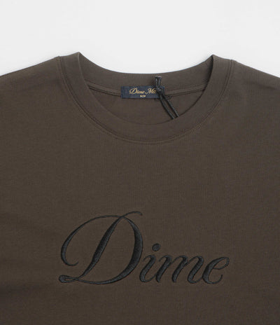 Dime Cursive T-Shirt - Vintage Black