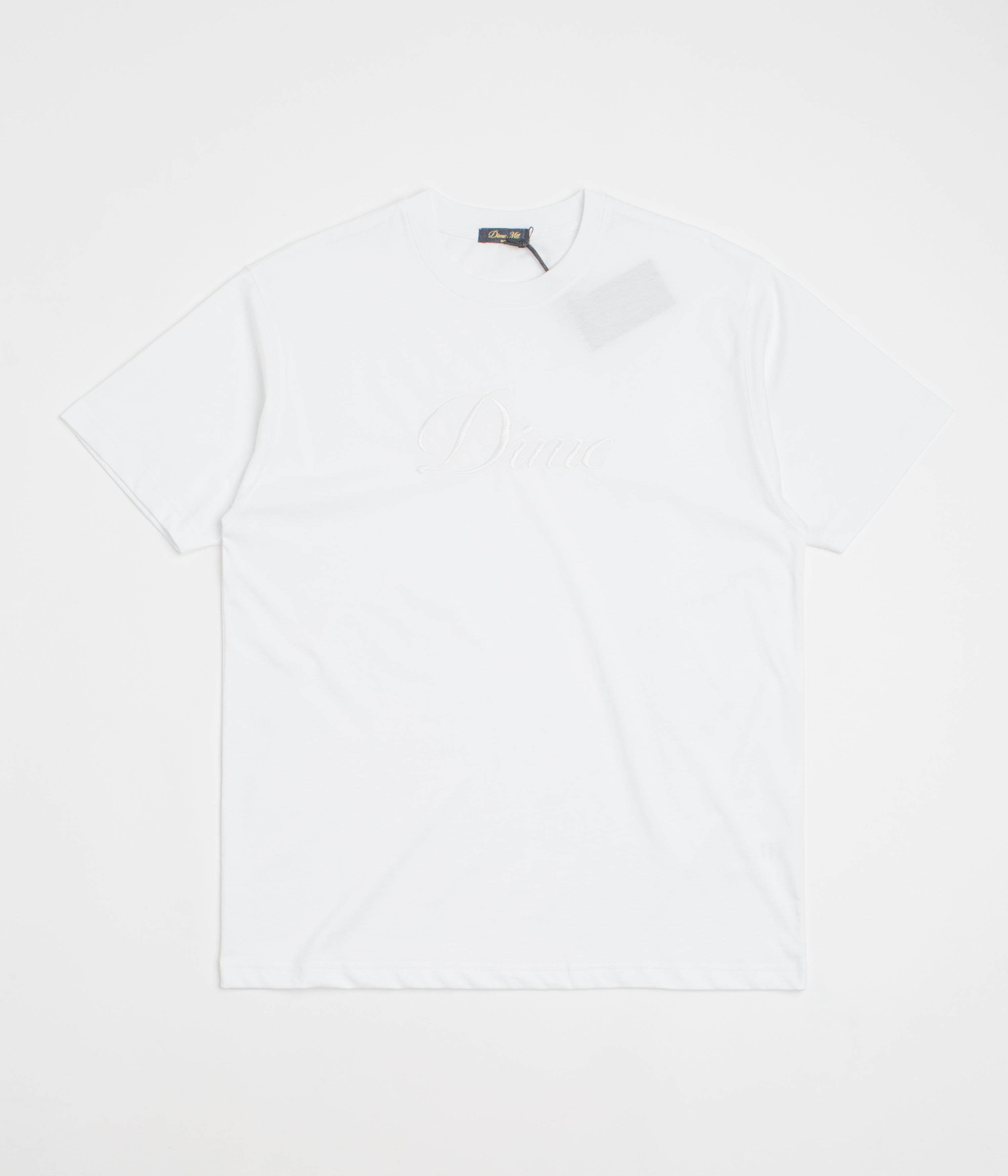 Dime Cursive T-Shirt in White