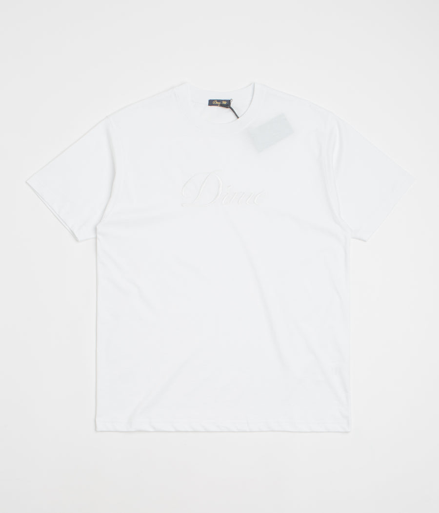 Dime Cursive T-Shirt in White
