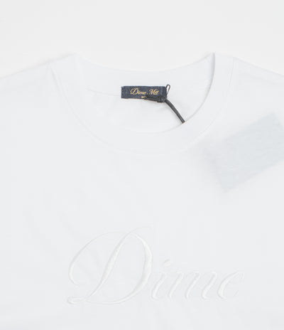 Dime Cursive T-Shirt - White