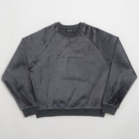 Dime Cursive Velvet Crewneck Sweatshirt - Smoke thumbnail