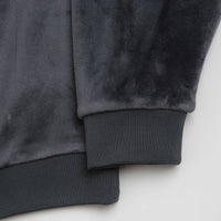 Dime Cursive Velvet Crewneck Sweatshirt - Smoke thumbnail