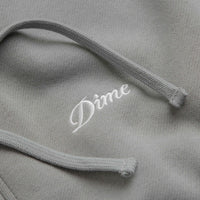 Dime Cursive Zip Hoodie in Stone Silver thumbnail