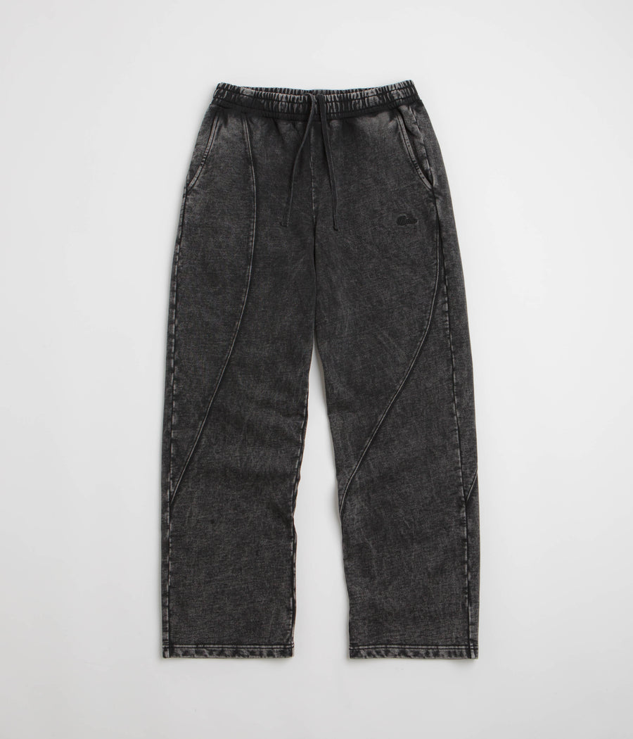 Dime Cyclone French Terry Pants in Black Snow Washed