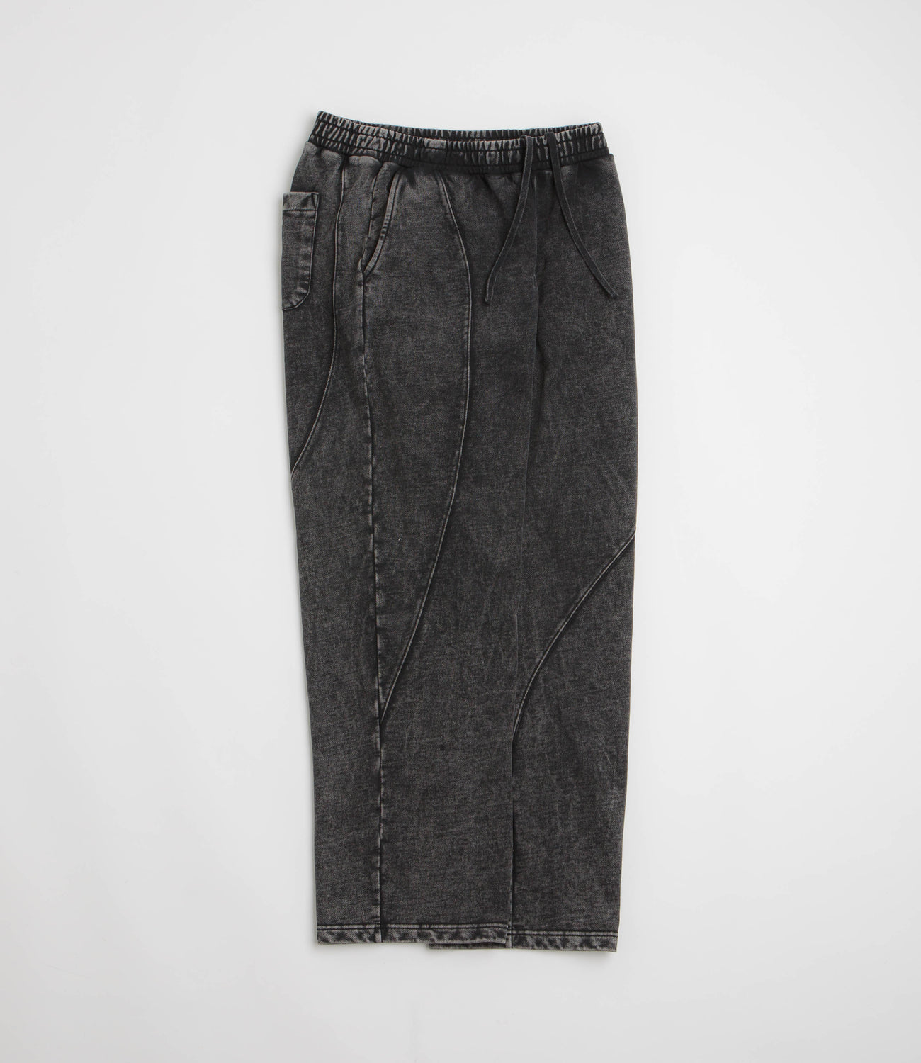 Dime Cyclone French Terry Pants - Black Snow Washed | Flatspot