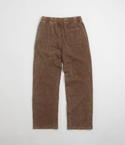Dime Cyclone French Terry Pants in Brown Snow Washed