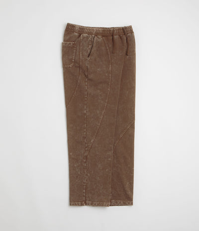 Dime Cyclone French Terry Pants in Brown Snow Washed