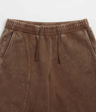 Dime Cyclone French Terry Pants in Brown Snow Washed