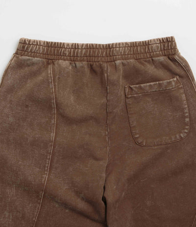 Dime Cyclone French Terry Pants in Brown Snow Washed