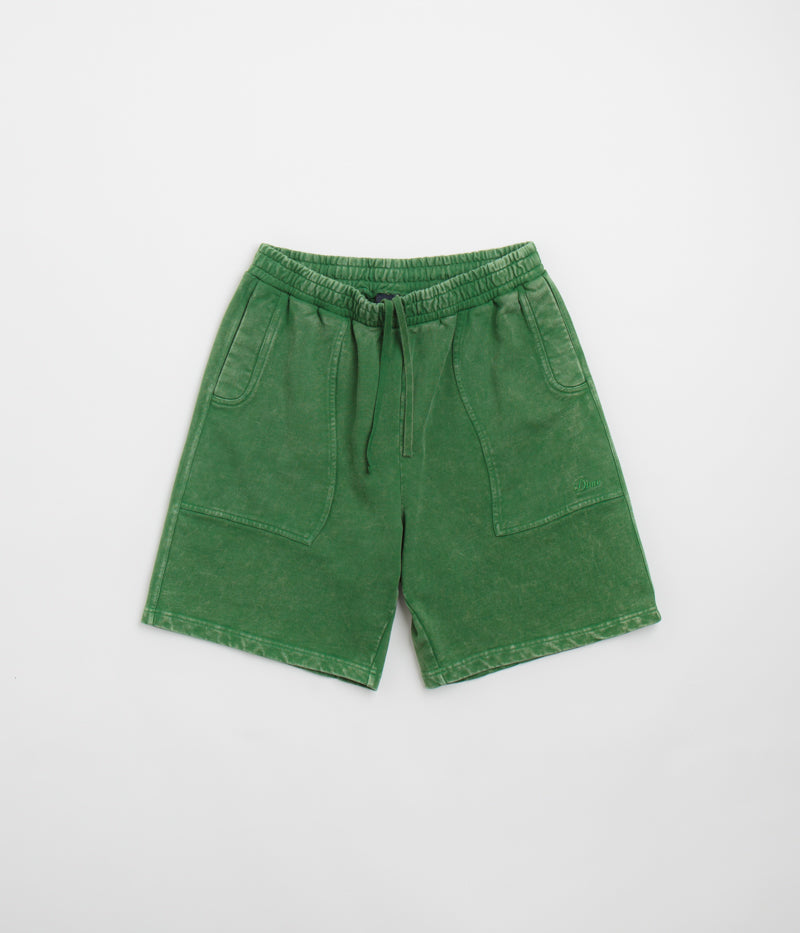Dime Cyclone French Terry Shorts in Evergreen Snow Washed