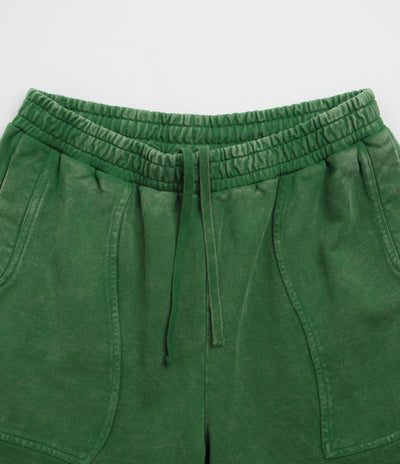 Dime Cyclone French Terry Shorts in Evergreen Snow Washed