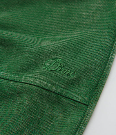 Dime Cyclone French Terry Shorts in Evergreen Snow Washed