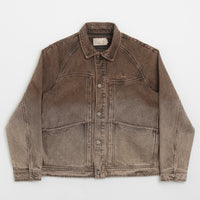 Dime Denim Jacket - Dipped Sandblasted Brown thumbnail