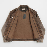 Dime Denim Jacket - Dipped Sandblasted Brown thumbnail