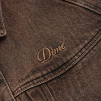 Dime Denim Jacket - Dipped Sandblasted Brown thumbnail