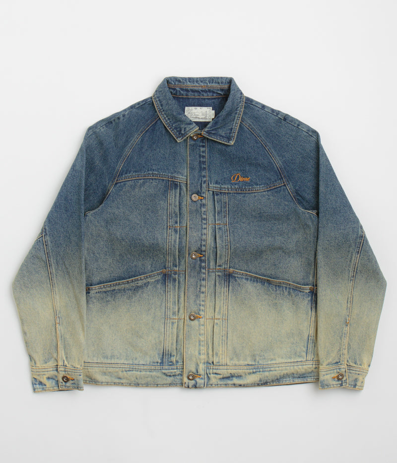 Dime Denim Jacket in Dipped Sandblasted Indigo