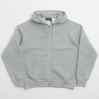 Dime Friends Full Zip Hoodie in Heather Grey thumbnail