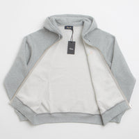 Dime Friends Full Zip Hoodie in Heather Grey thumbnail